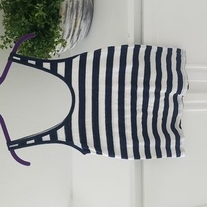 J Crew striped linen tank top
